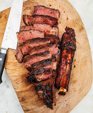 Spice Rubbed Organic Bone-in Ribeye