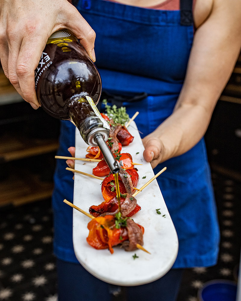 Red Pepper & Anchovy Appetizer