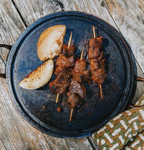 Beef Heart Skewers